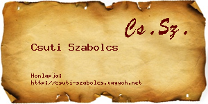 Csuti Szabolcs névjegykártya